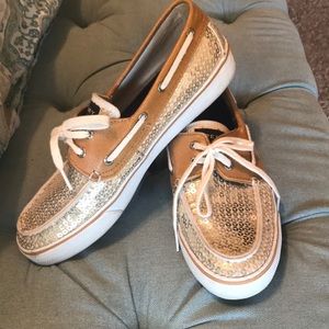 Sperry Sequin Boat Shoes